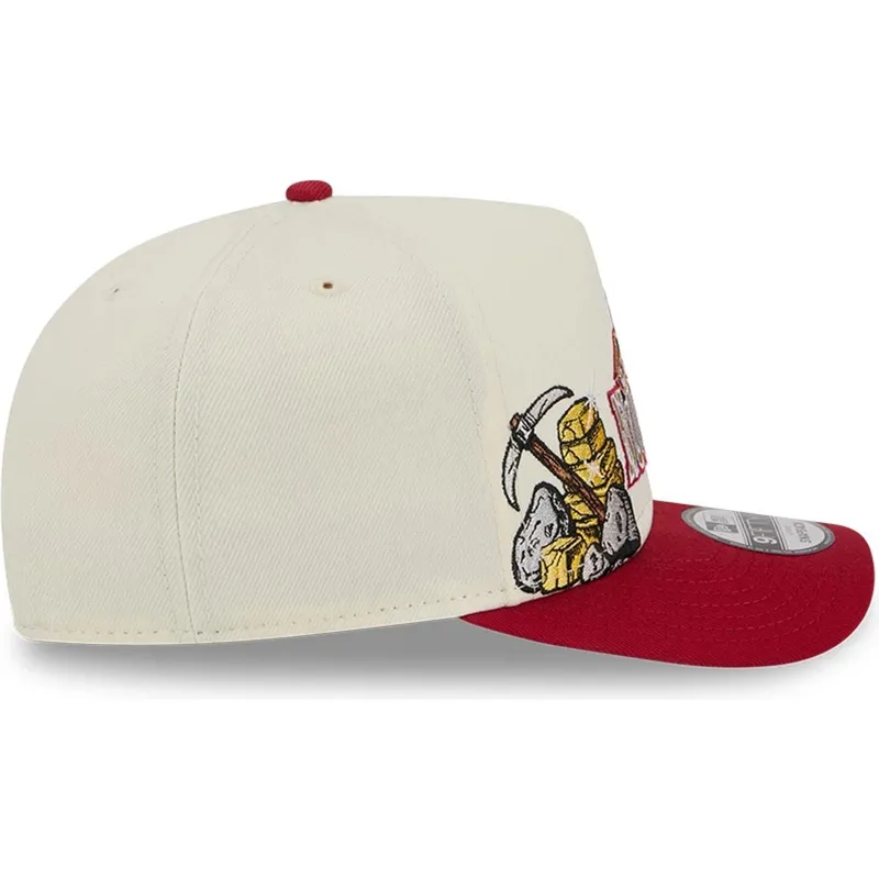 siltovka-zaoblena-cervena-snapback-9fifty-a-frame-precurved-hardwood-classics-denver-nuggets-nba-new-era