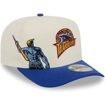 Šiltovky zaoblená modrá snapback 9FIFTY A Frame Precurved Hardwood Classics Golden State Warriors NBA New Era