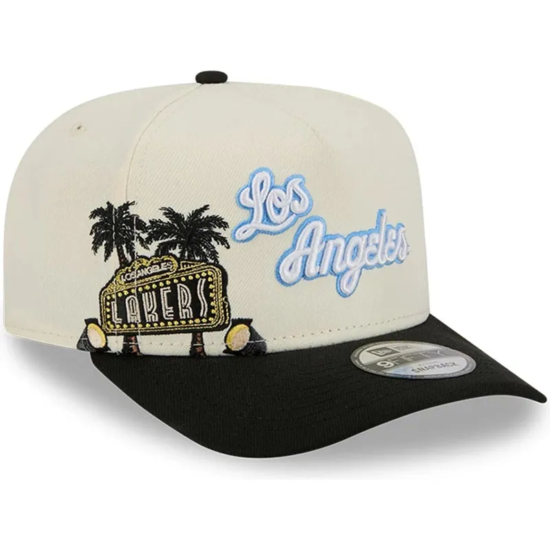 siltovka-zaoblena-cierna-snapback-9fifty-a-frame-precurved-hardwood-classics-los-angeles-lakers-nba-new-era