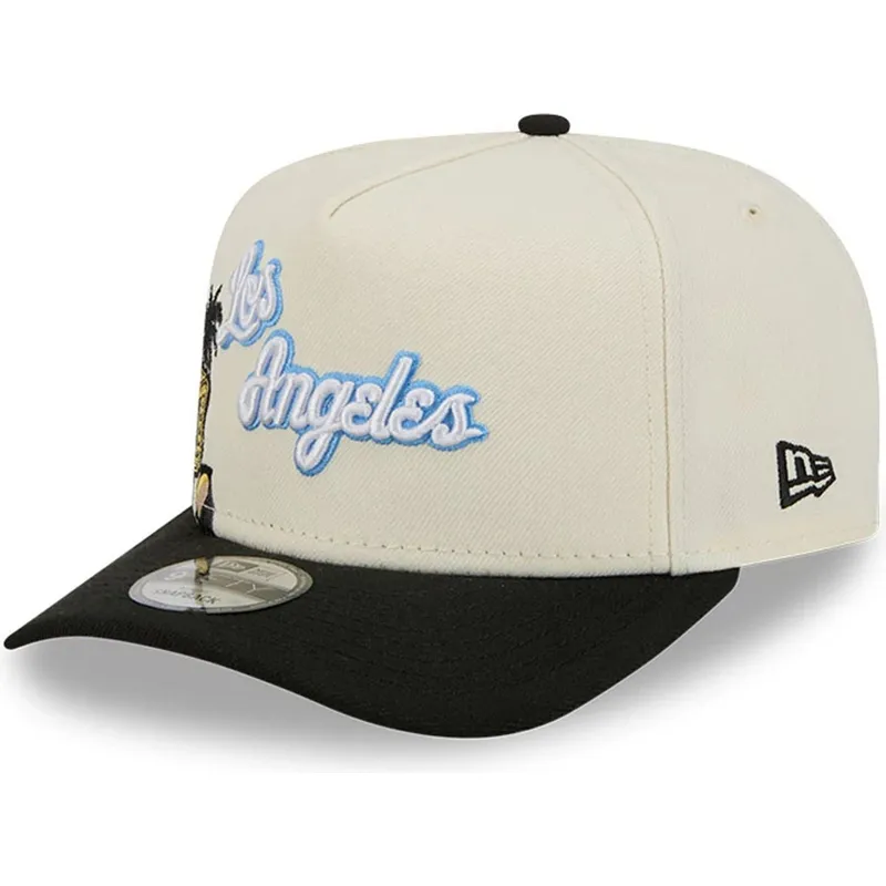 siltovka-zaoblena-cierna-snapback-9fifty-a-frame-precurved-hardwood-classics-los-angeles-lakers-nba-new-era