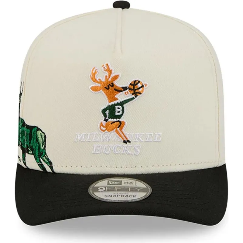 siltovky-zaoblena-cierna-snapback-9fifty-a-frame-precurved-hardwood-classics-milwaukee-bucks-nba-new-era