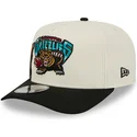 gorra-curva-beige-y-negra-snapback-9fifty-a-frame-precurved-hardwood-classics-de-vancouver-grizzlies-nba-de-new-era
