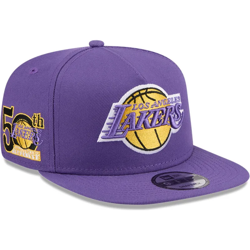 siltovka-rovna-fialova-snapback-9fifty-a-frame-hardwood-classics-los-angeles-lakers-nba-new-era