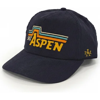 Šiltovka zaoblená tmavomodrá snapback Printed Cord American Needle