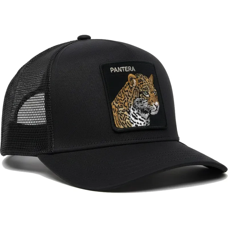 schwarze-leopard-panther-trucker-cap-the-farm-premium-von-goorin-bros