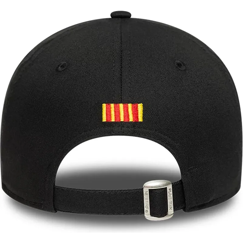 schwarze-verstellbare-curved-cap-von-fc-barcelona-laliga-9forty-core-von-new-era