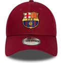 cap-zaoblena-red-snapback-9forty-ajustable-fc-barcelona-laliga-new-era