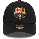 fc-barcelona-laliga-9forty-core-verstellbare-schwarze-kinderkappe-von-new-era