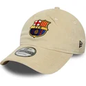 siltovka-zaoblena-bezova-snapback-9twenty-ajustable-fc-barcelona-laliga-new-era