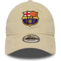 siltovka-zaoblena-bezova-snapback-9twenty-ajustable-fc-barcelona-laliga-new-era