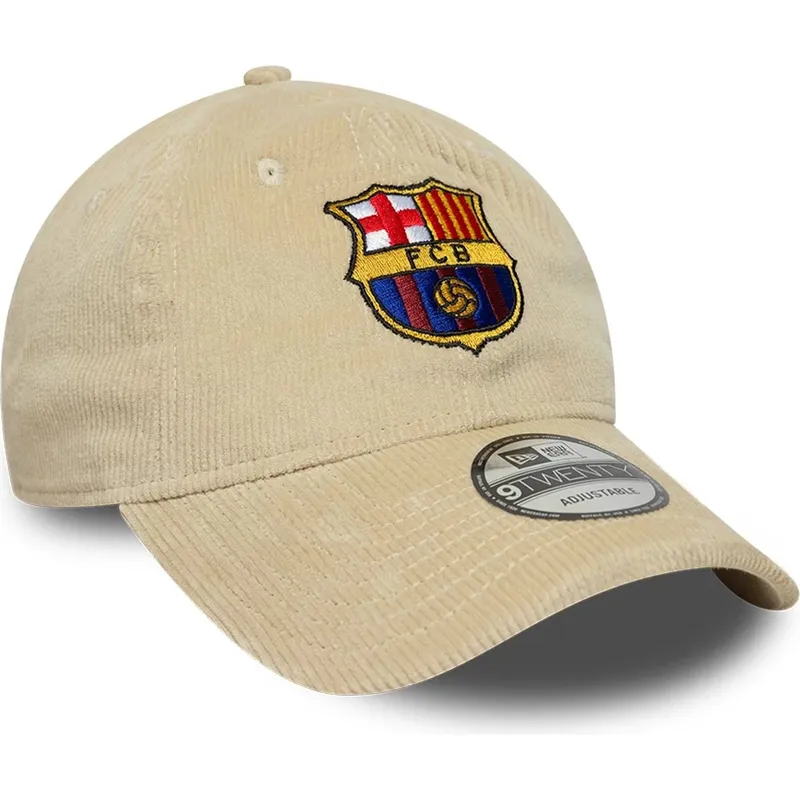 siltovka-zaoblena-bezova-snapback-9twenty-ajustable-fc-barcelona-laliga-new-era