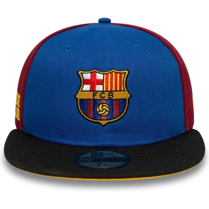 gorra-plana-azul-y-roja-ajustada-de-fc-barcelona-laliga-59fifty-mes-que-un-club-de-new-era
