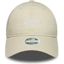 cap-zaoblena-beige-snapback-9twenty-ajustable-fc-barcelona-laliga-new-era