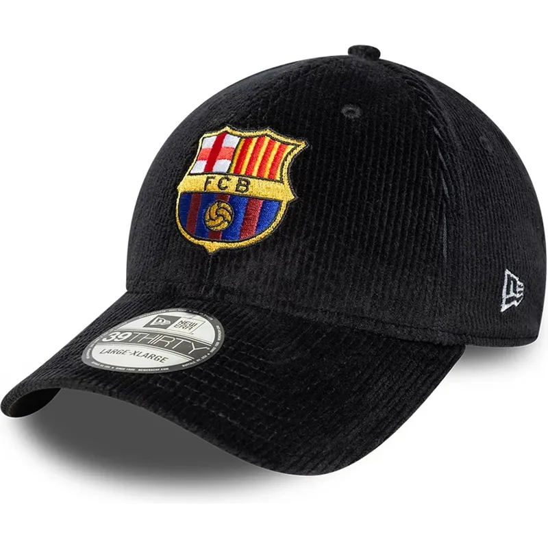 fc-barcelona-laliga-39thirty-cord-schwarze-curved-fitted-cap-von-new-era