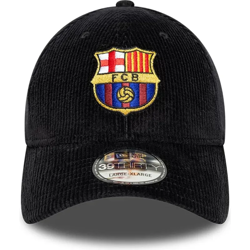 fc-barcelona-laliga-39thirty-cord-schwarze-curved-fitted-cap-von-new-era