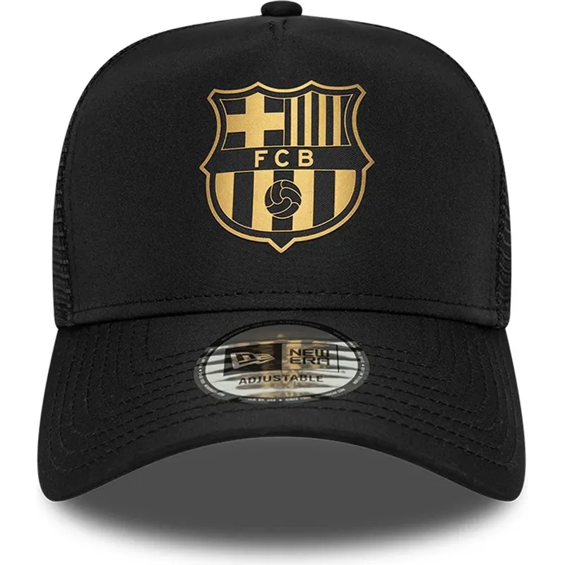 siltovka-zaoblena-cierna-snapback-a-frame-trucker-fc-barcelona-laliga-new-era