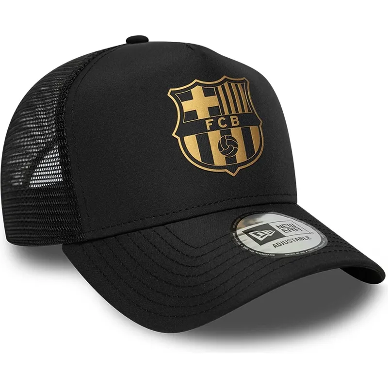 siltovka-zaoblena-cierna-snapback-a-frame-trucker-fc-barcelona-laliga-new-era