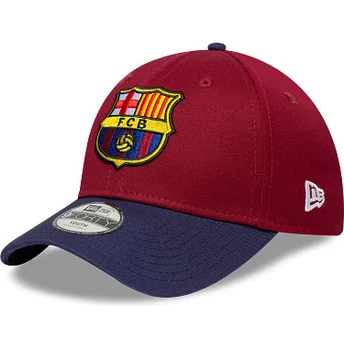 New Era Curved Brim Youth FC Barcelona LALIGA 9FORTY Contrast Red and Blue Adjustable Cap