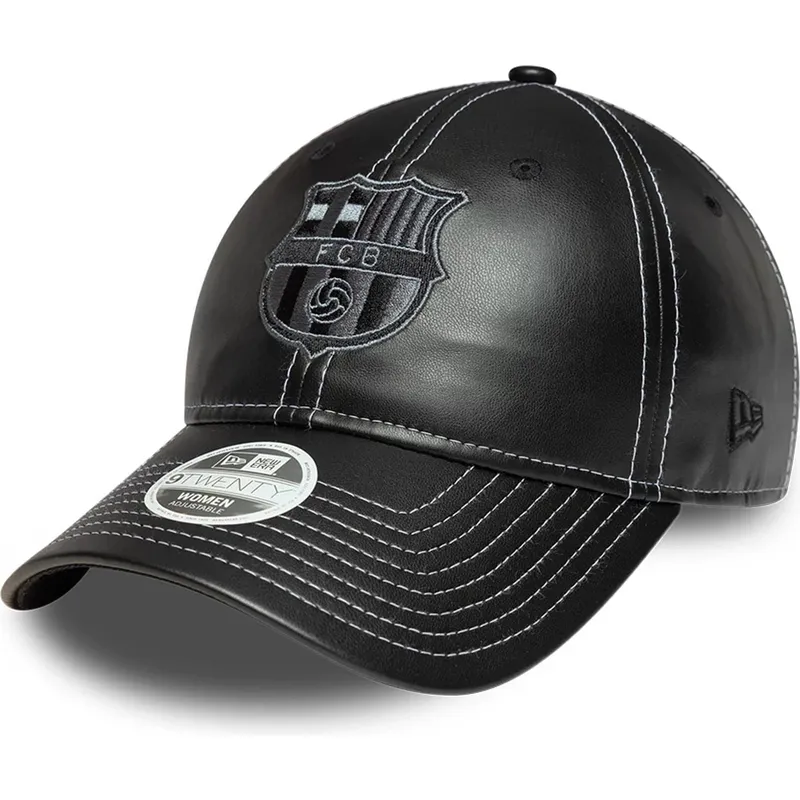 cap-zaoblena-black-snapback-9twenty-ajustable-fc-barcelona-laliga-new-era