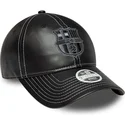 gorra-curva-negra-ajustable-para-mujer-de-fc-barcelona-laliga-9twenty-pu-leather-de-new-era