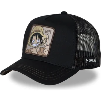 Cap zaoblená black snapback Monkey D. Luffy One Piece Capslab