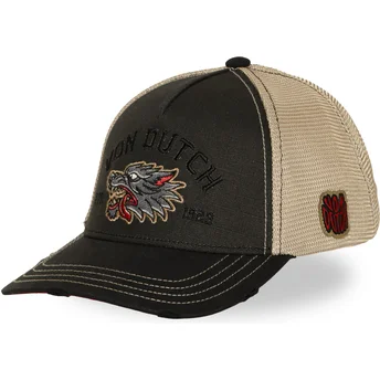 Καπέλο trucker μαύρο και μπεζ WILD12 της Von Dutch