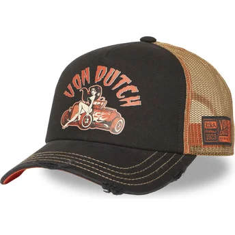 Cap zaoblená black snapback Von Dutch