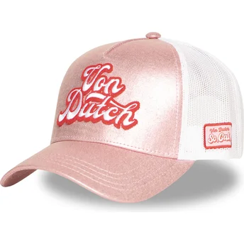 Šiltovky zaoblená kamionista ružová snapback Von Dutch
