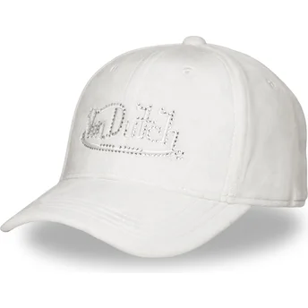 Šiltovky zaoblená biely nastaviteľný pásik VEL E CB Von Dutch