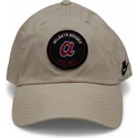 cap-zaoblena-beige-adjustable-strap-club-unstructured-organic-cotton-atlanta-braves-mlb-nike