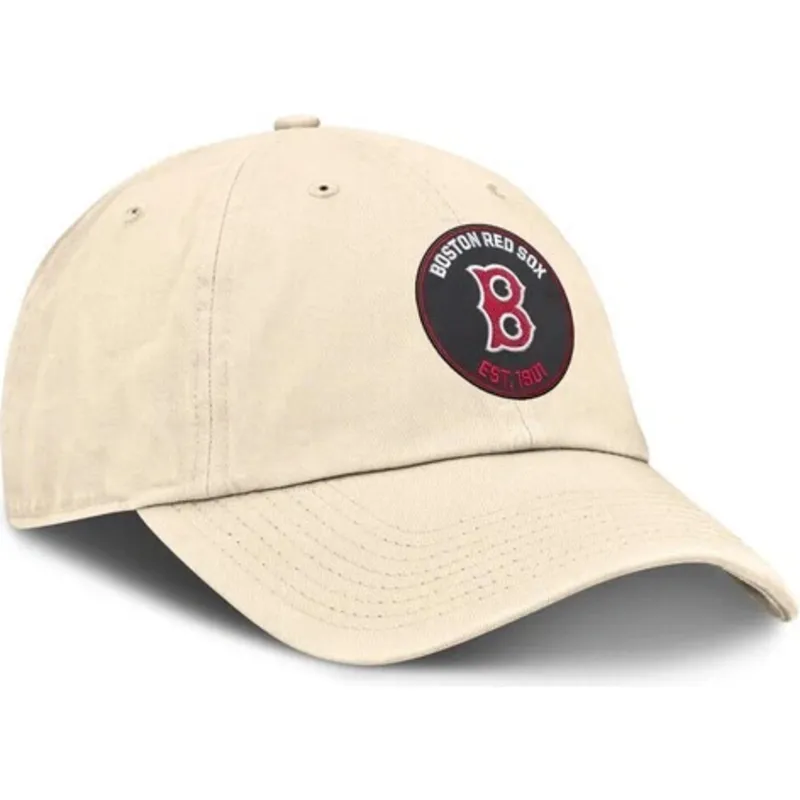 cap-zaoblena-beige-adjustable-strap-club-unstructured-organic-cotton-boston-red-sox-mlb-nike