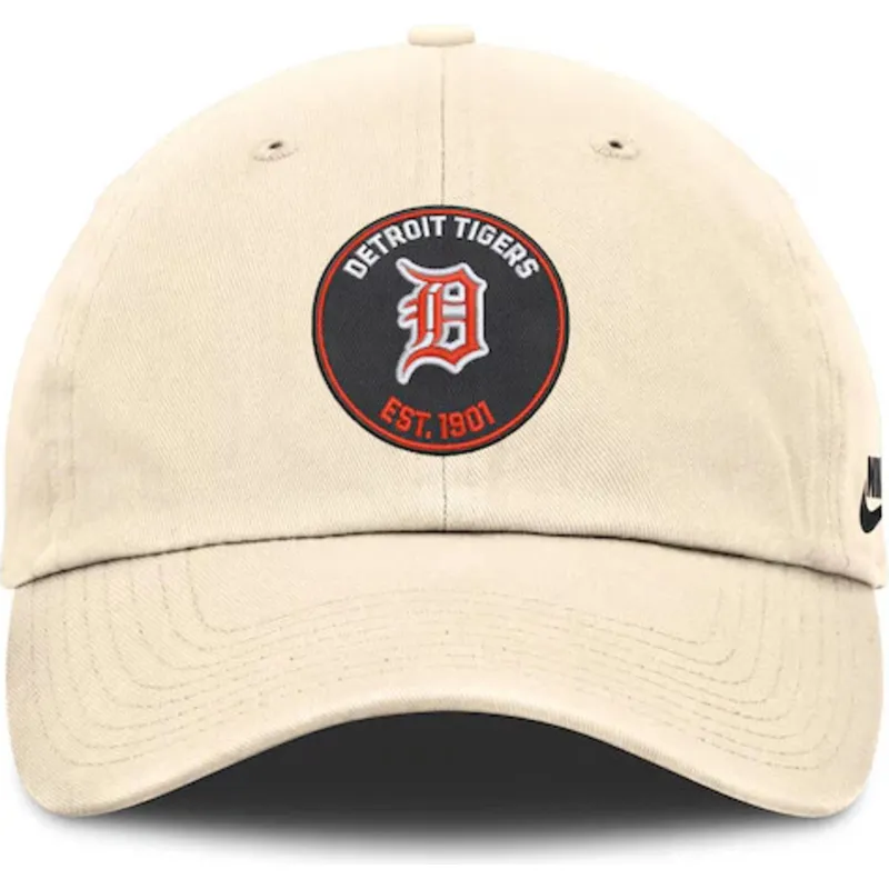 cap-zaoblena-beige-adjustable-strap-club-unstructured-organic-cotton-detroit-tigers-mlb-nike