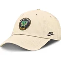 siltovka-zaoblena-bezova-nastavitelny-club-unstructured-organic-cotton-oakland-athletics-mlb-nike