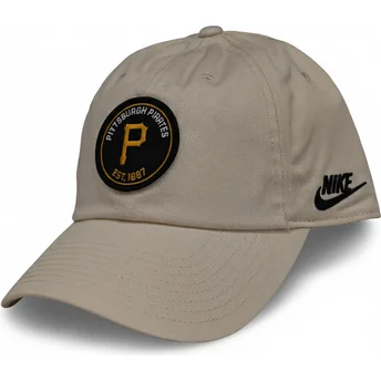 Šiltovka zaoblená béžová nastaviteľný Club Unstructured Organic Cotton Pittsburgh Pirates MLB Nike