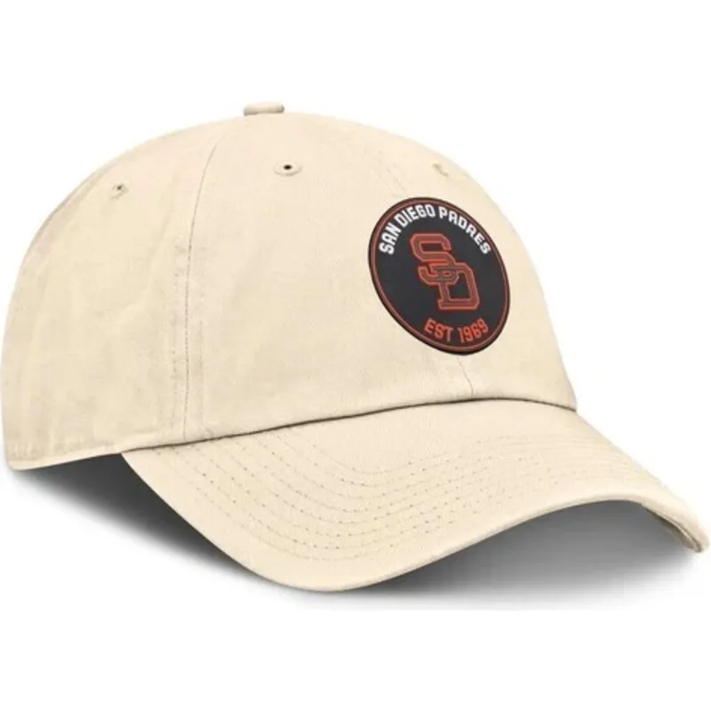 cap-zaoblena-beige-adjustable-strap-club-unstructured-organic-cotton-san-diego-padres-mlb-nike cap-zaoblena-beige-adjustable-strap-club-unstructured-organic-cotton-san-diego-padres-mlb-nike