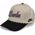 siltovka-zaoblena-bezova-snapback-rise-structured-atlanta-braves-mlb-nike