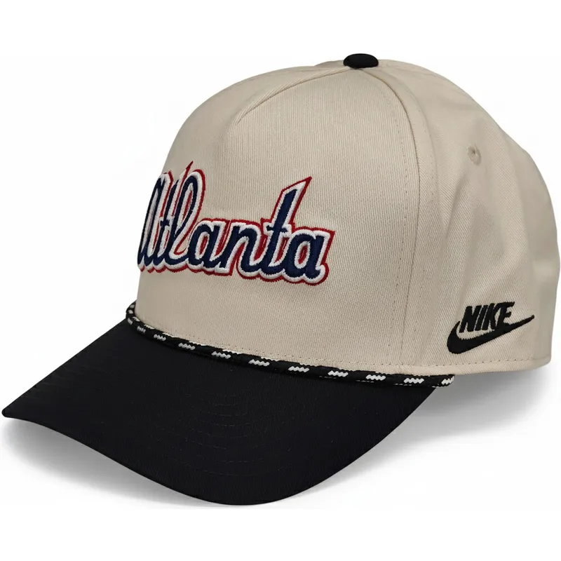 beige-snapback-rise-structured-atlanta-braves-mlb-nike