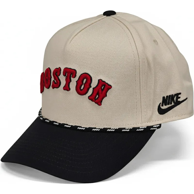 cap-zaoblena-beige-snapback-rise-structured-boston-red-sox-mlb-nike