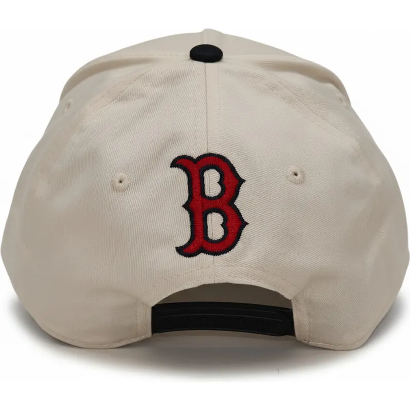 cap-zaoblena-beige-snapback-rise-structured-boston-red-sox-mlb-nike