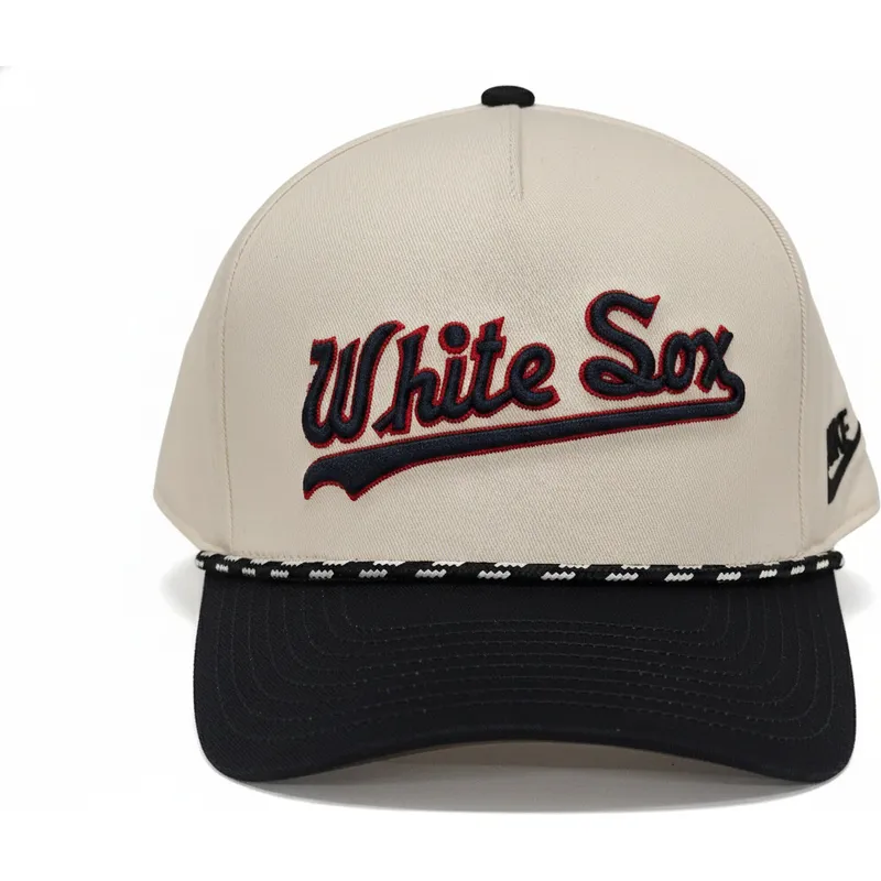 cap-zaoblena-beige-snapback-rise-structured-chicago-white-sox-mlb-nike