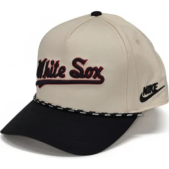 Cap zaoblená beige snapback Rise Structured Chicago White Sox MLB Nike