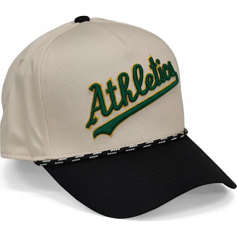 siltovka-zaoblena-bezova-snapback-rise-structured-oakland-athletics-mlb-nike