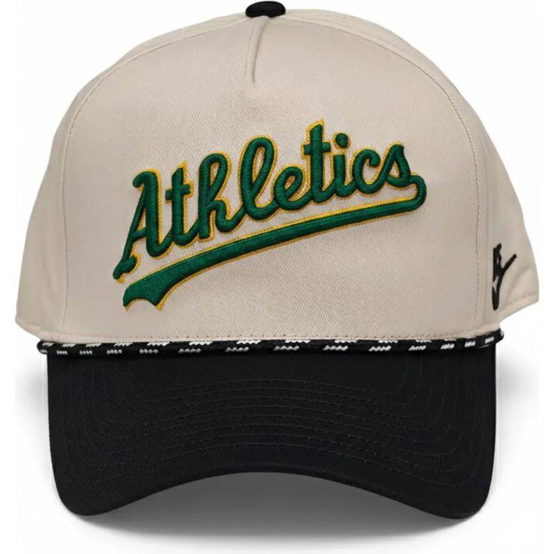 cap-zaoblena-beige-snapback-rise-structured-oakland-athletics-mlb-nike