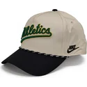 siltovky-zaoblena-bezova-snapback-rise-structured-oakland-athletics-mlb-nike
