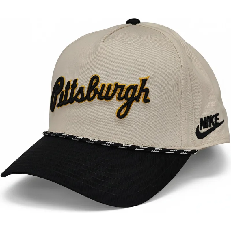 cap-zaoblena-beige-snapback-rise-structured-pittsburgh-pirates-mlb-nike