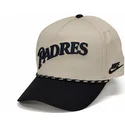 nike-curved-brim-rise-structured-san-diego-padres-mlb-beige-and-black-snapback-cap