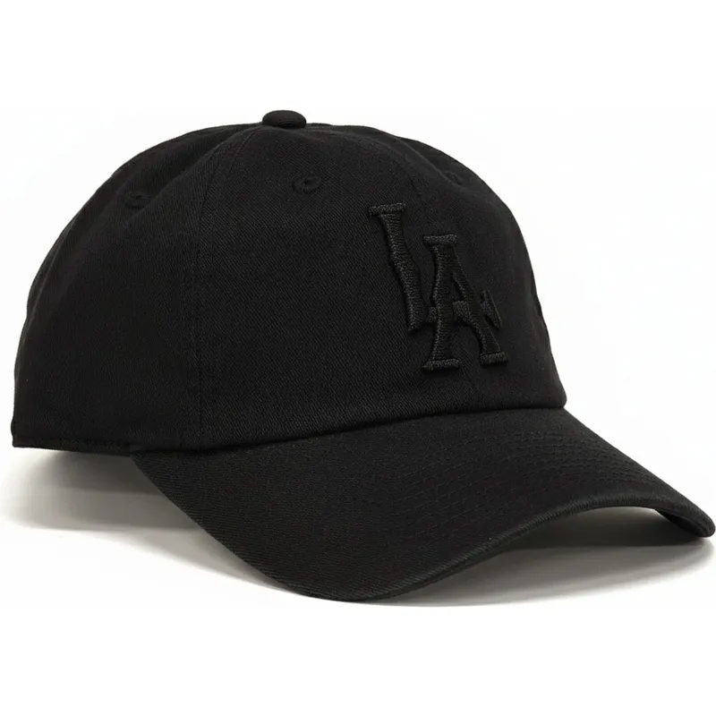 american-needle-curved-brim-black-logo-los-angeles-dodgers-ballpark-black-adjustable-cap