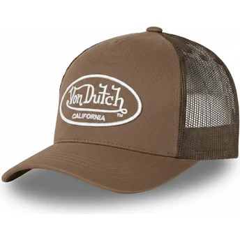 Von Dutch LOF B3 Brown Adjustable Trucker Hat