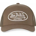 von-dutch-lof-b3-brown-adjustable-trucker-hat