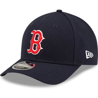 Marineblaue gebogene Snapback-Kappe 9FORTY M-Crown Player Replica der Boston Red Sox MLB von New Era